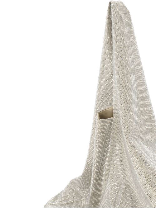 Silver-tone triangle shape glass crystal bag GIUSEPPE DI MORABITO | 02PSBG010FC0210921CR